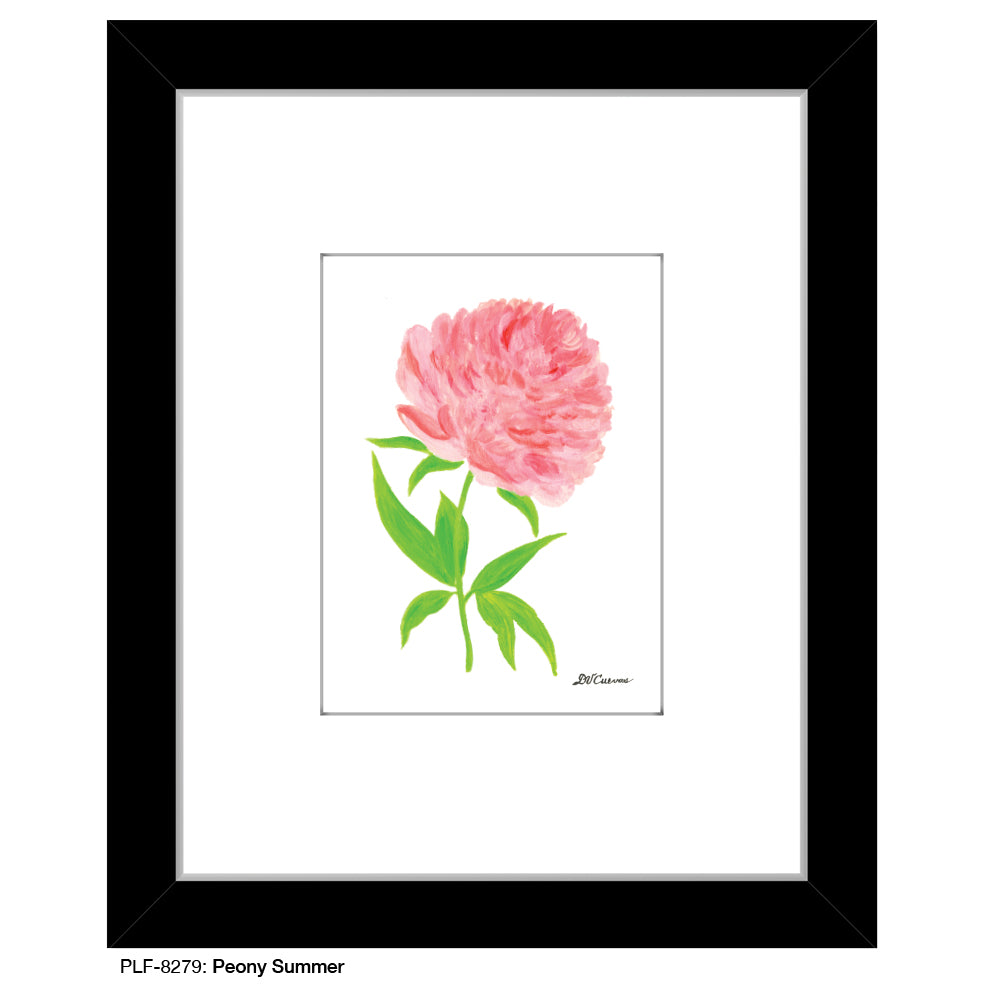 Peony Summer, Print (#8279A), Print Matted, www.printedcanvas.com
