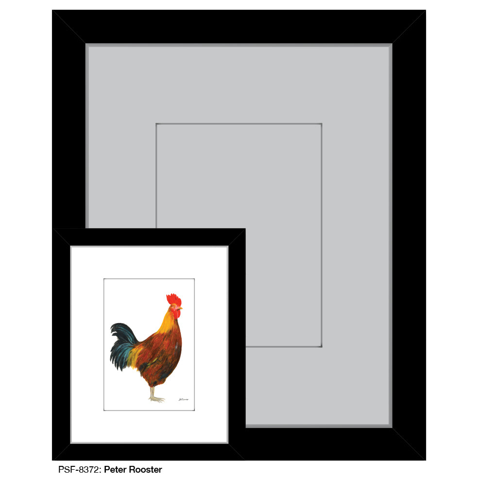 Peter Rooster, Print (#8372C), Print Matted, www.printedcanvas.com