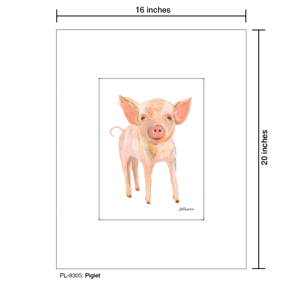 Piglet, Print (#8305C), Printe Matted, www.printedcanvas.com
