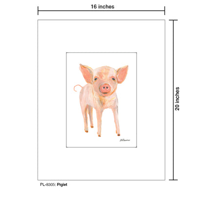 Piglet, Print (#8305C), Printe Matted, www.printedcanvas.com