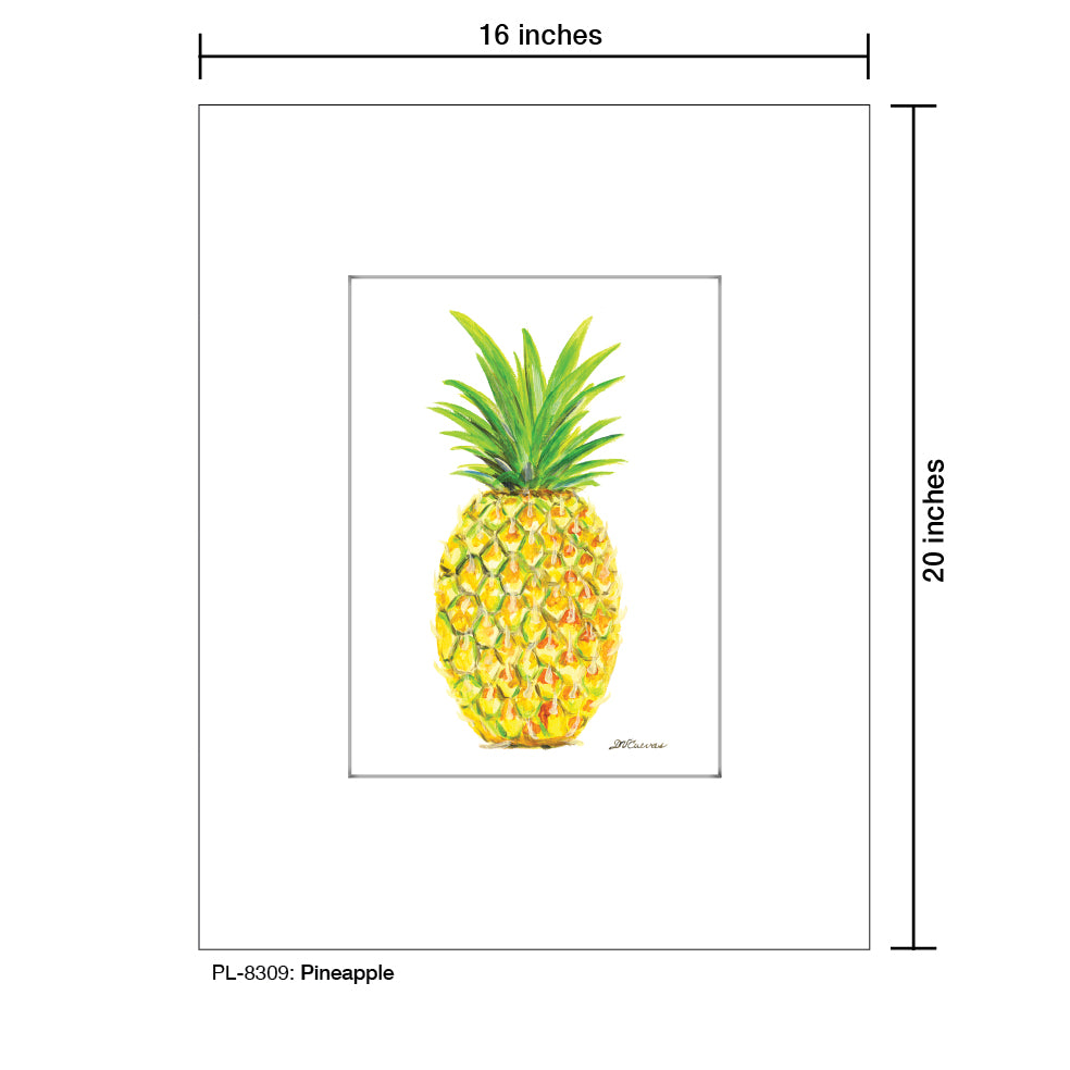 Pineapple, Print (#8309A), Printe Matted, www.printedcanvas.com