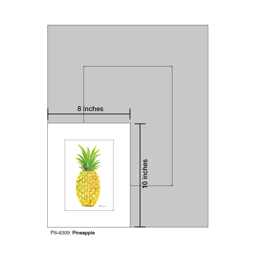 Pineapple, Print (#8309A), Print Matted, www.printedcanvas.com