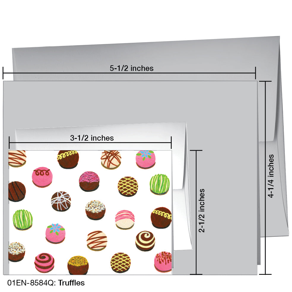 Truffles, Greeting Card (8584Q), Enclosure, printedcanvas.com