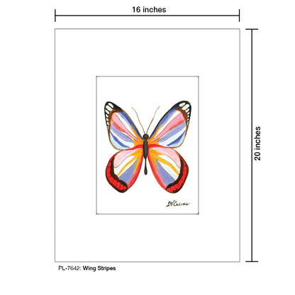 Wing Stripes, Print (#7642) - Printed Canvas