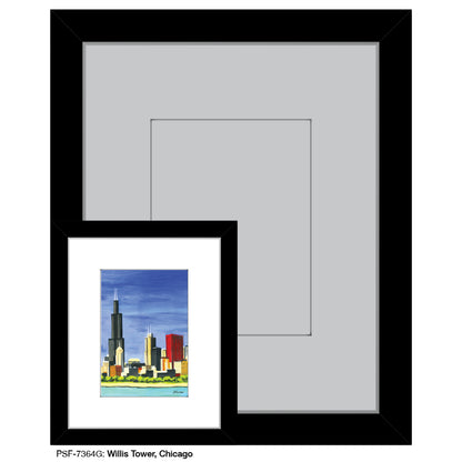 Willis Tower, Chicago, Print (#7364G) - Printed Canvas