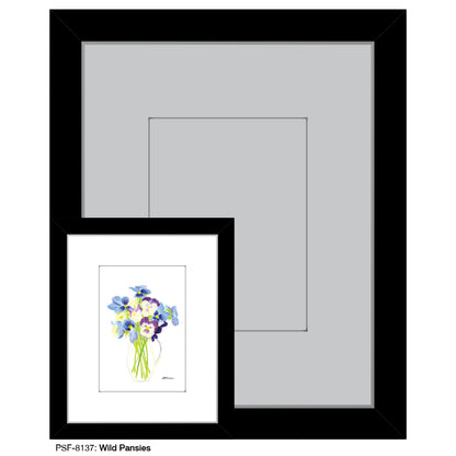 Wild Pansies, Print (#8137) - Printed Canvas