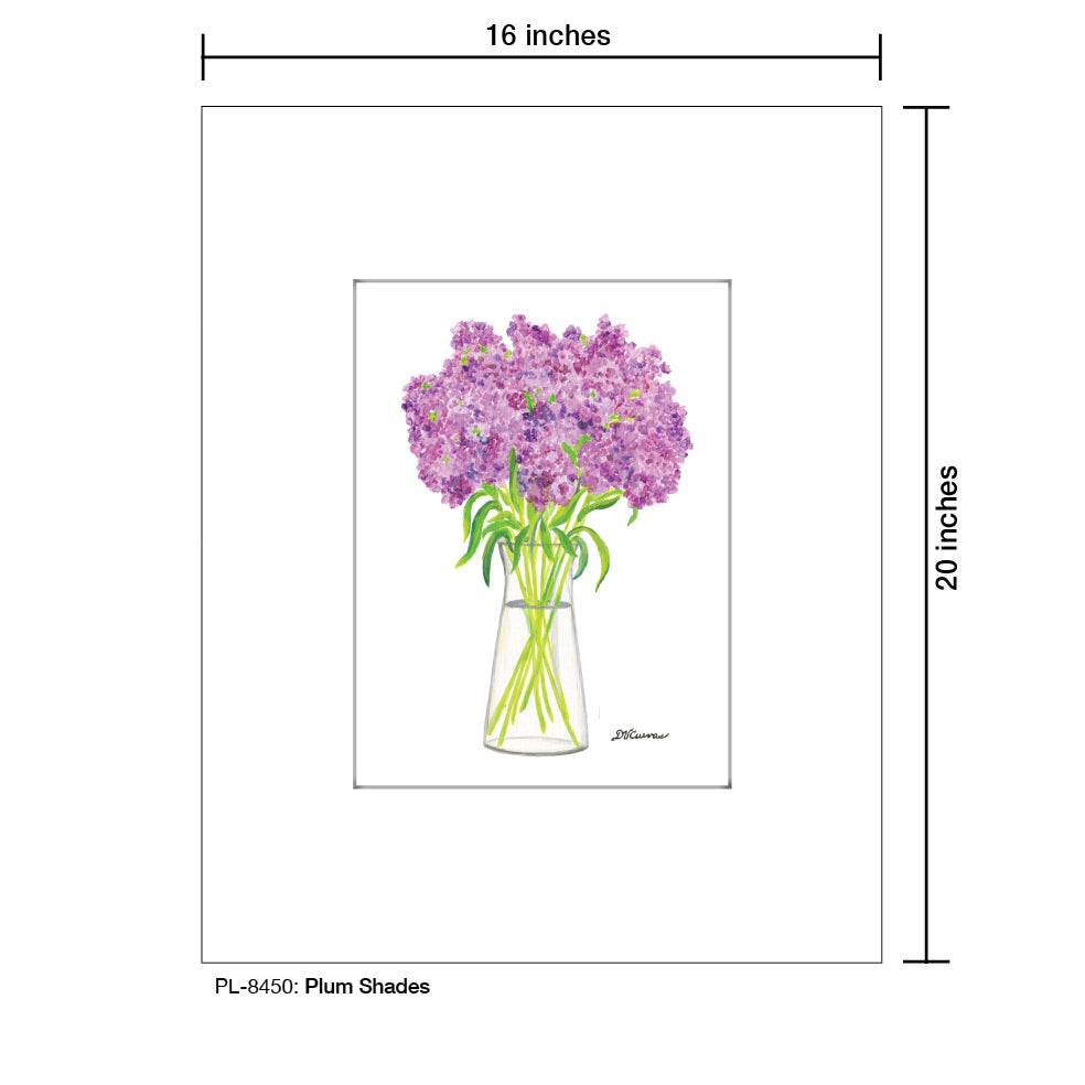 Plum Shades, Print (#8450A), Printe Matted, www.printedcanvas.com