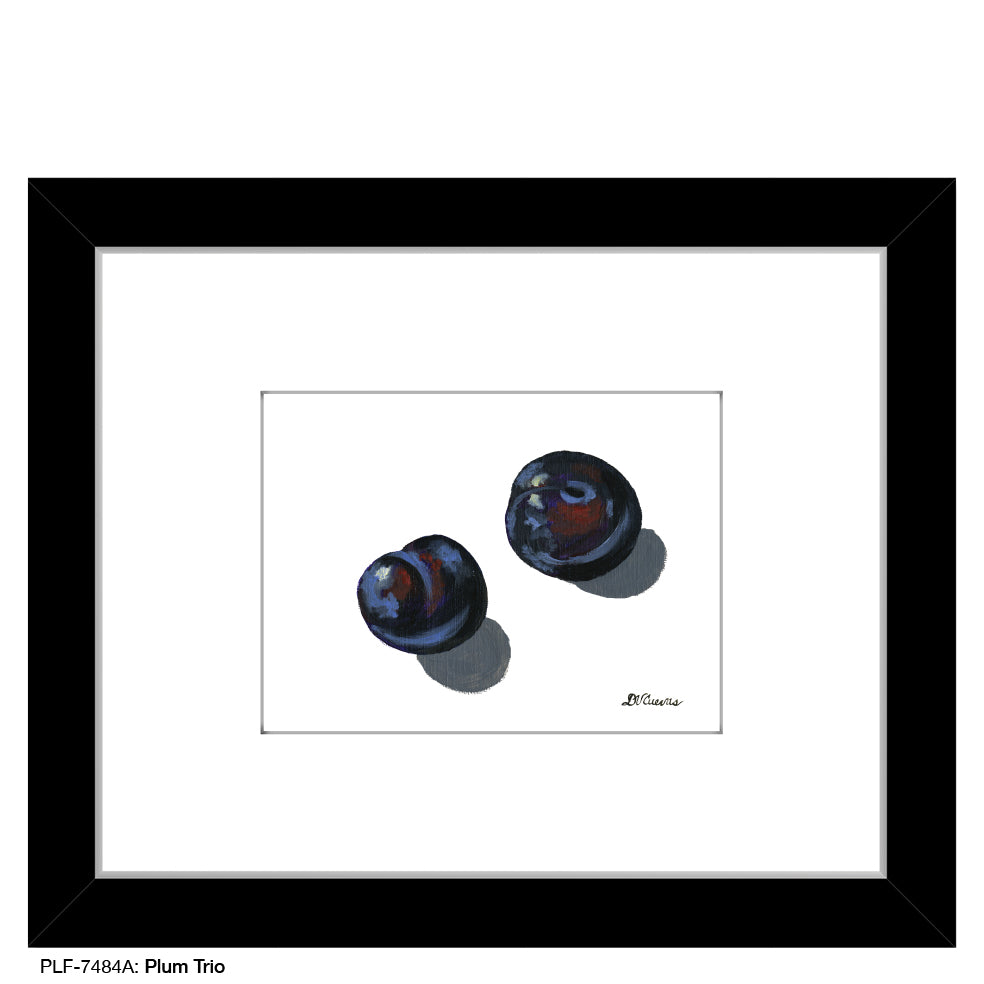 Plum Trio A, Print (#7484A) - Printed Canvas