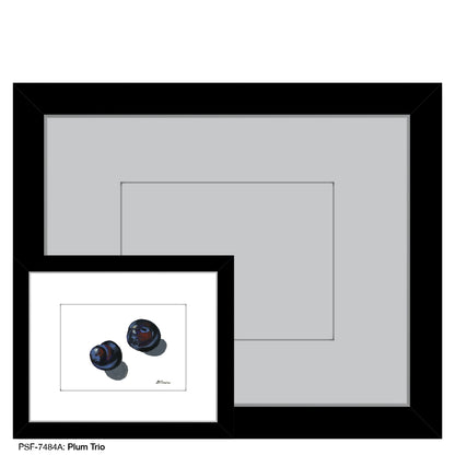 Plum Trio A, Print (#7484A) - Printed Canvas