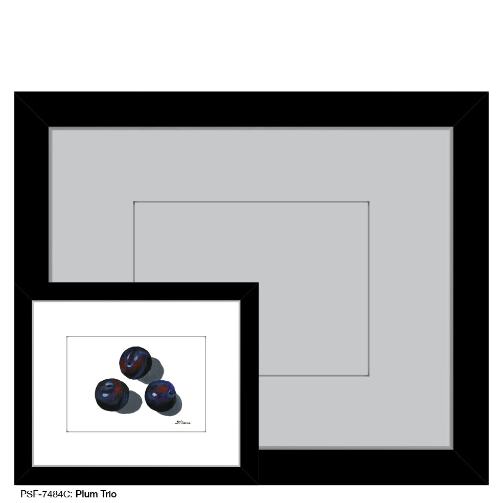 Plum Trio C, Print (#7484C) - Printed Canvas