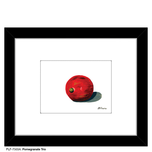 Pomegranate Trio A, Print (#7503A) - Printed Canvas