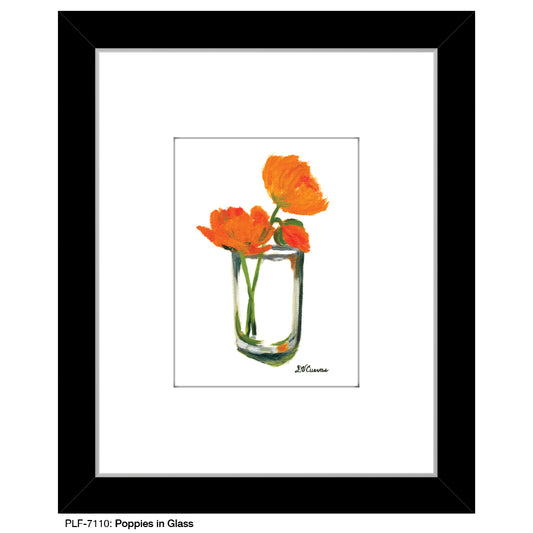 Poppies in Glass, Print (#7110) - Printed Canvas