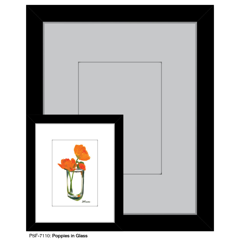 Poppies in Glass, Print (#7110) - Printed Canvas