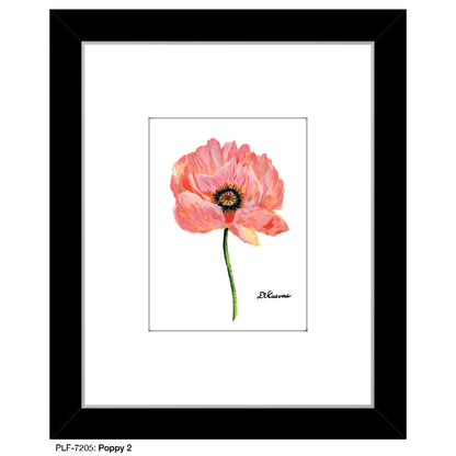 Poppy 02, Print (#7205) - Printed Canvas