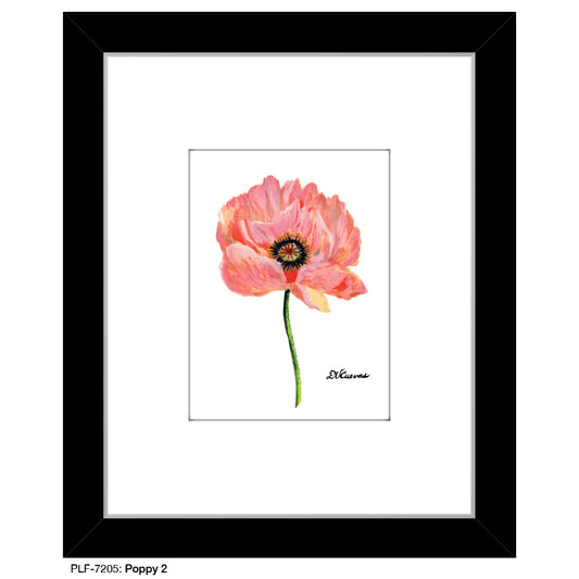 Poppy 02, Print (#7205) - Printed Canvas