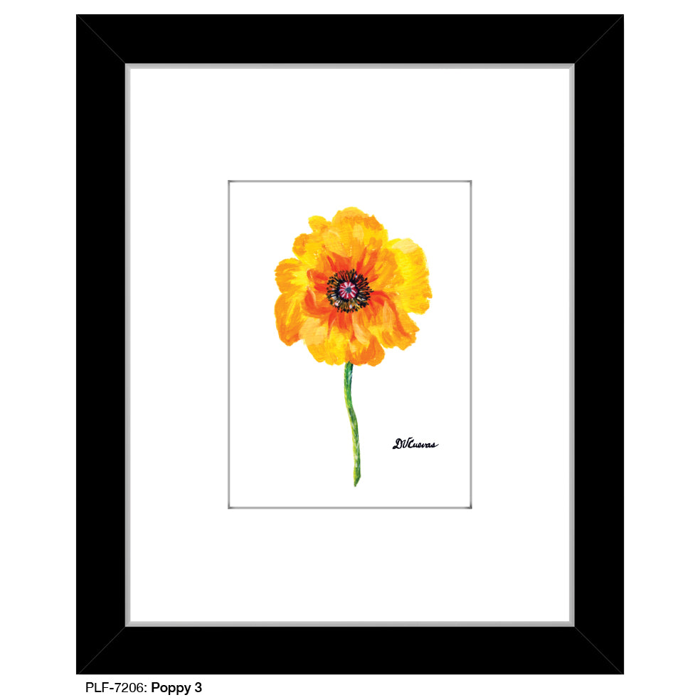 Poppy 03, Print (#7206) - Printed Canvas