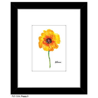 Poppy 03, Print (#7206) - Printed Canvas