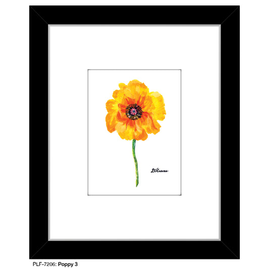 Poppy 03, Print (#7206) - Printed Canvas