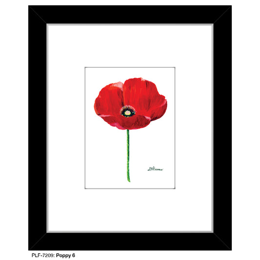 Poppy 06, Print (#7209) - Printed Canvas