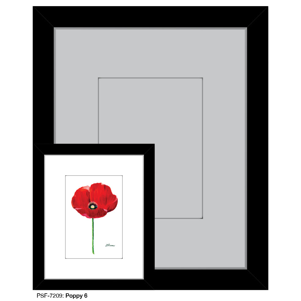 Poppy 06, Print (#7209) - Printed Canvas