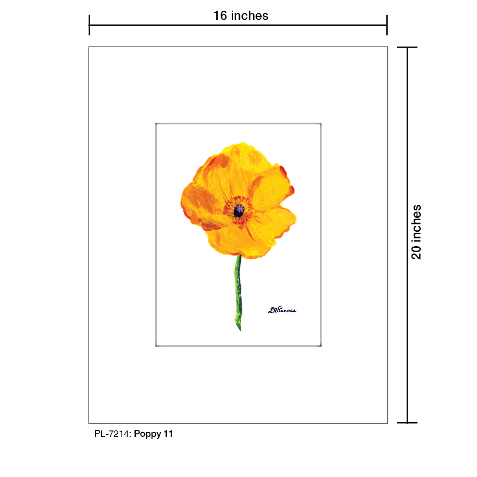 Poppy 11, Print (#7214) - Printed Canvas