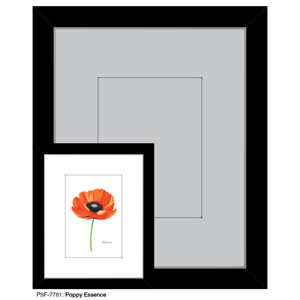 Poppy Essence, Print (#7781B), Print Matted, www.printedcanvas.com