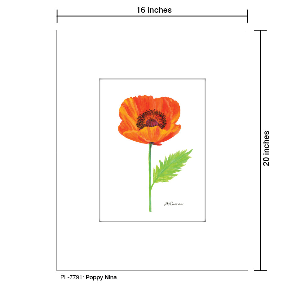 Poppy Nina, Print (#7791B), Printe Matted, www.printedcanvas.com