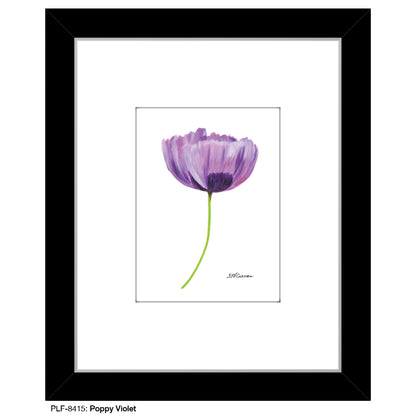Poppy Violet, Print (#8415A), Print Matted, www.printedcanvas.com
