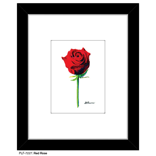 Red Rose, Print (#7227) - Printed Canvas