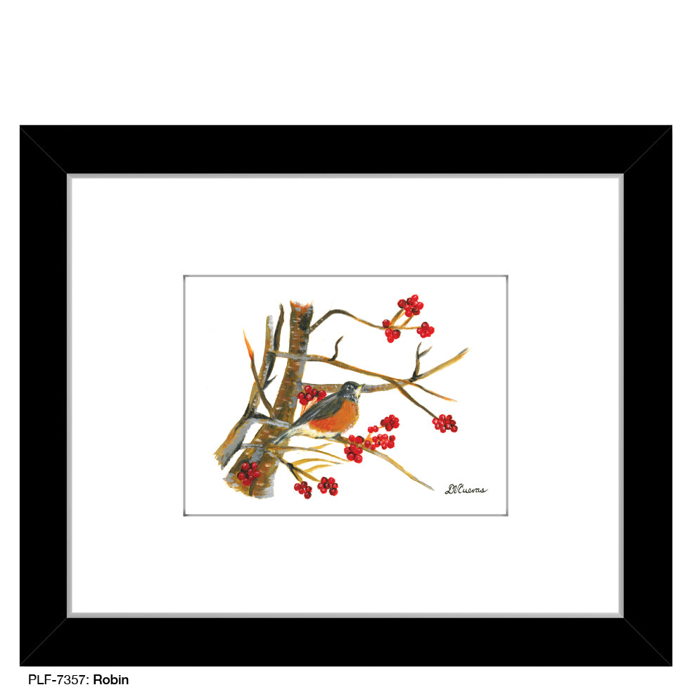 Robin, Print (#7357) - Printed Canvas