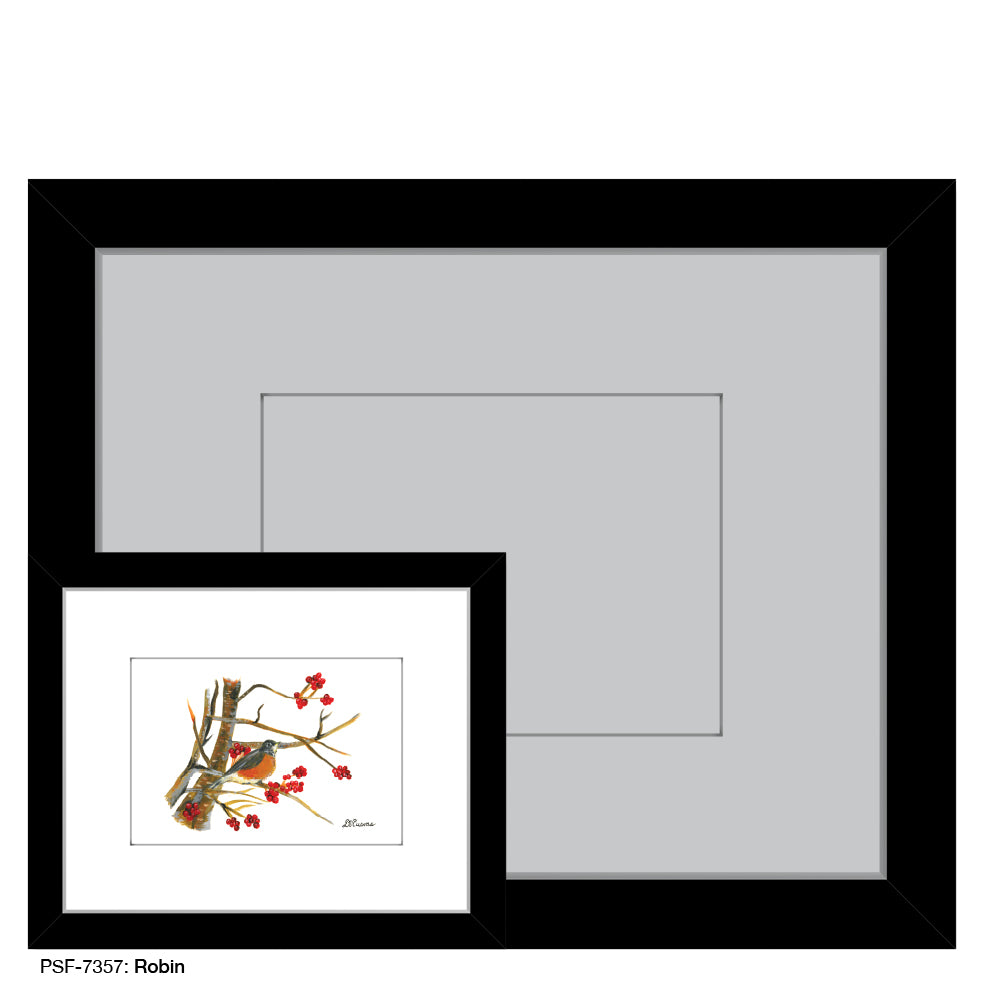Robin, Print (#7357) - Printed Canvas