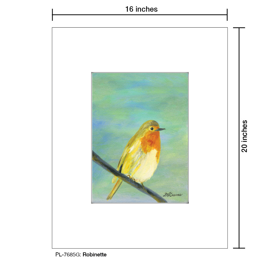 Robinette, Print (#7685G), Printe Matted, www.printedcanvas.com