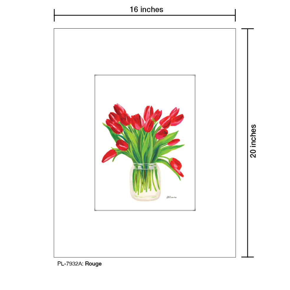 Rouge, Print (#7932A), Printe Matted, www.printedcanvas.com