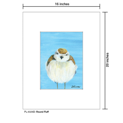 Round Fluff, Print (#8328D), Printe Matted, www.printedcanvas.com