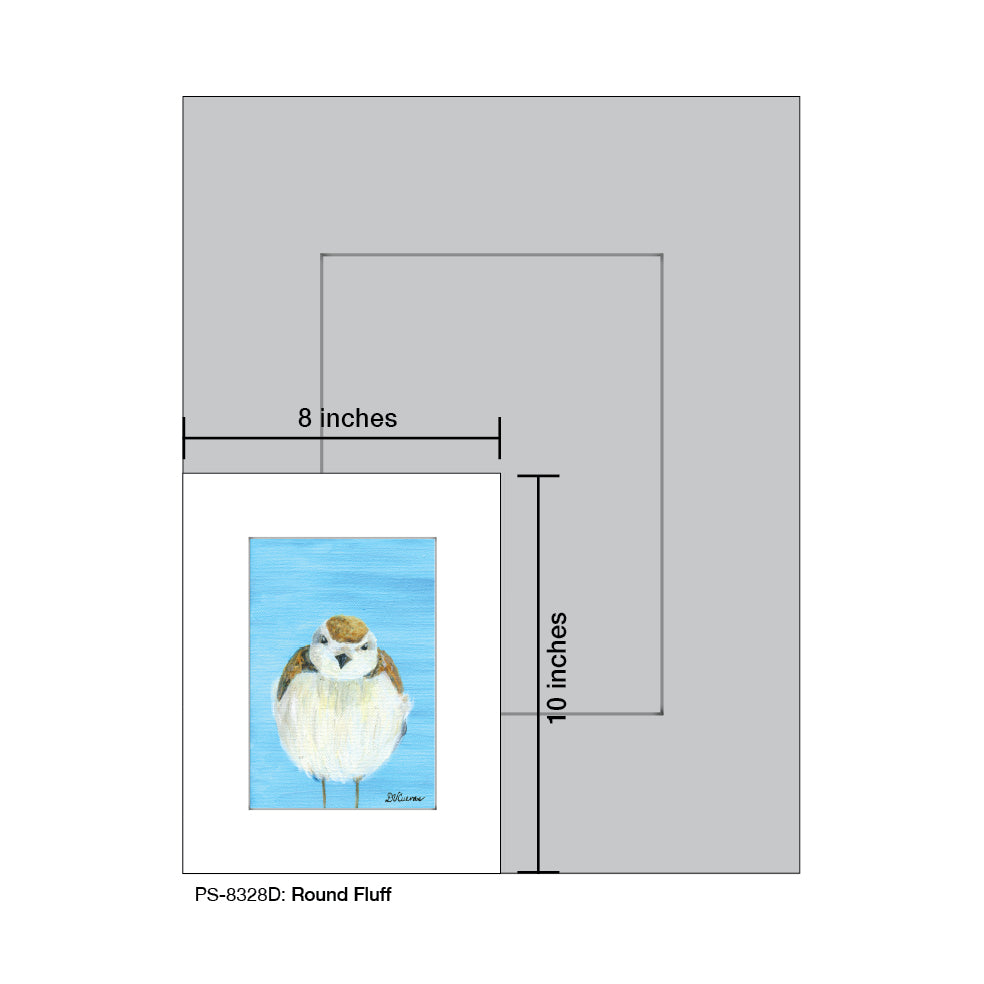 Round Fluff, Print (#8328D), Print Matted, www.printedcanvas.com