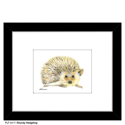 Roundy Hedgehog, Print (#8417D), Print Matted, www.printedcanvas.com