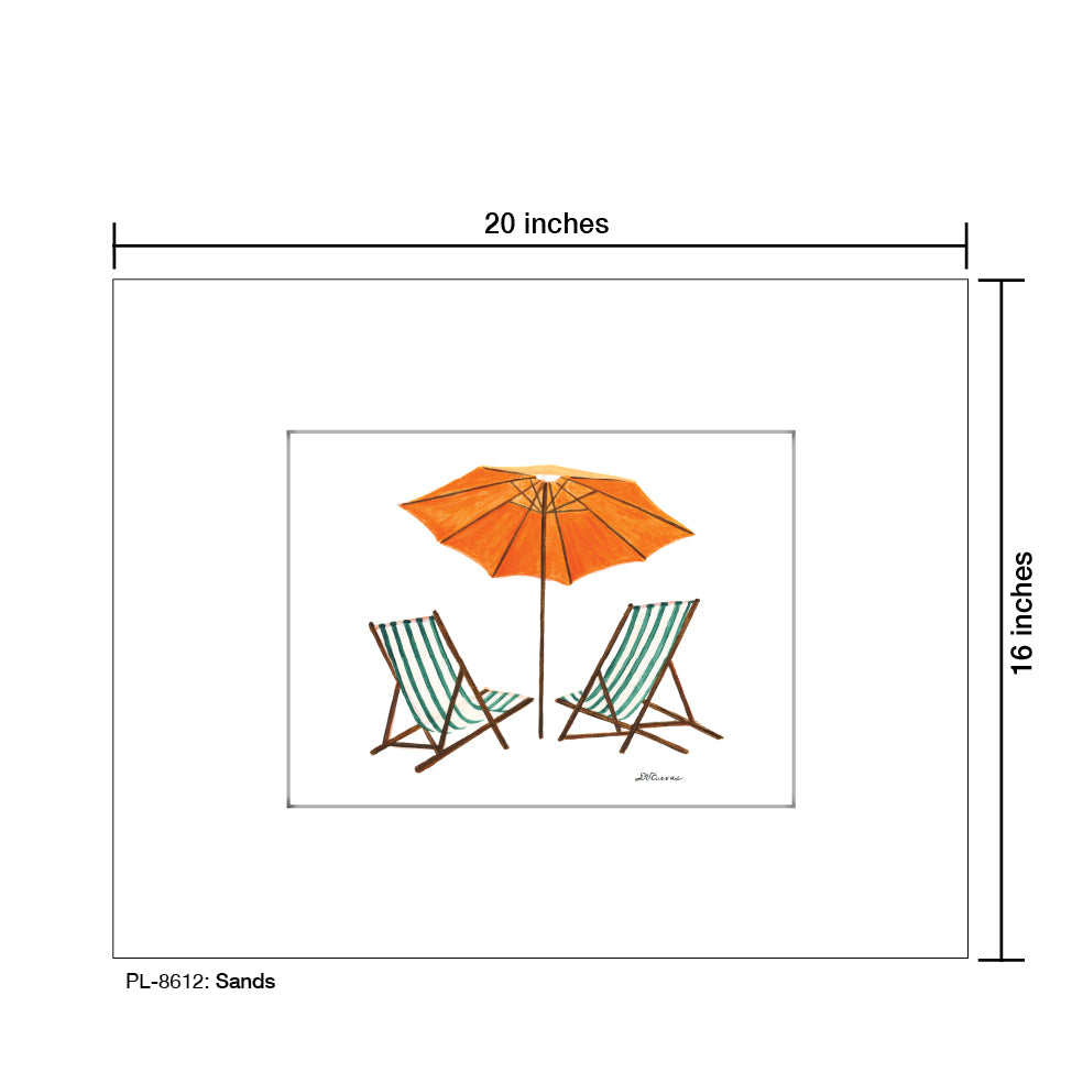 Sands, Print (#8612E), Printe Matted, www.printedcanvas.com