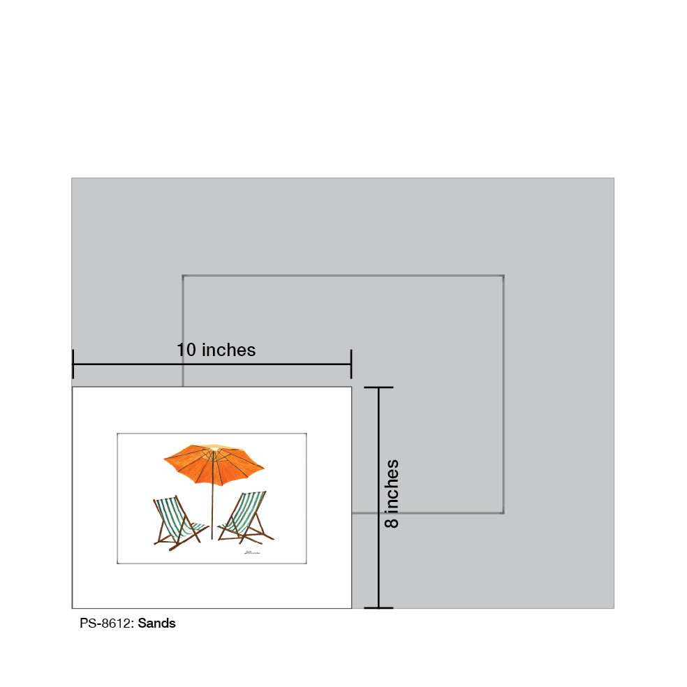 Sands, Print (#8612E), Print Matted, www.printedcanvas.com