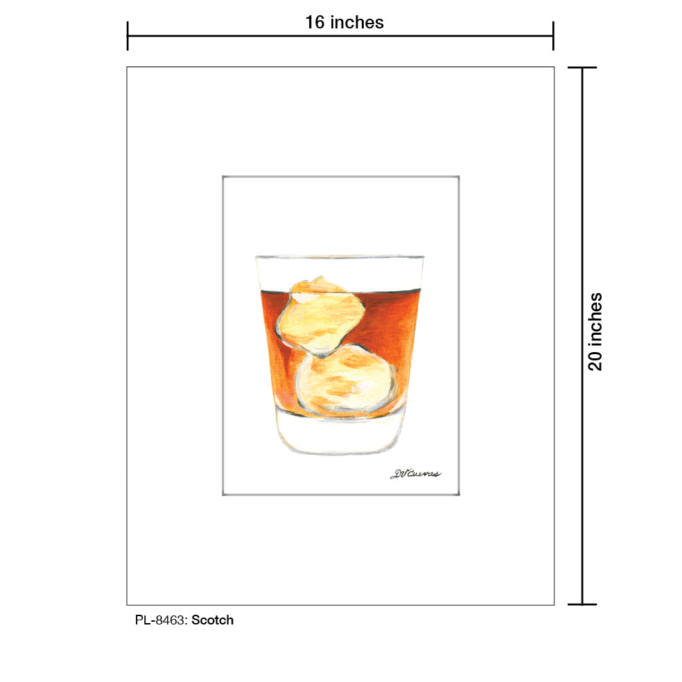 Scotch, Print (#8463A), Printe Matted, www.printedcanvas.com