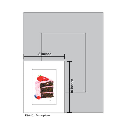 Scrumptious, Print (#8101F), Print Matted, www.printedcanvas.com