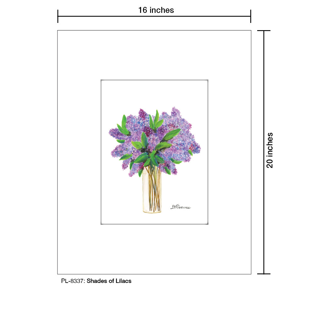 Shades of Lilacs, Print (#8337C), Printe Matted, www.printedcanvas.com