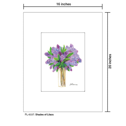 Shades of Lilacs, Print (#8337C), Printe Matted, www.printedcanvas.com