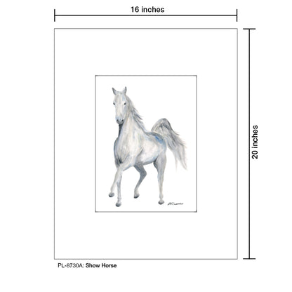 Show Horse, Print (#8730A), Printe Matted, www.printedcanvas.com