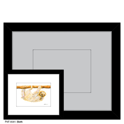 Sloth, Print (#8581B), Print Matted, www.printedcanvas.com