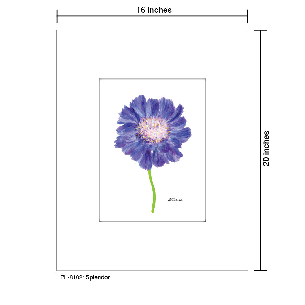 Splendor, Print (#8102B), Printe Matted, www.printedcanvas.com