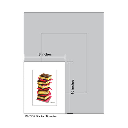 Stacked Brownies, Print (#7455) - Printed Canvas