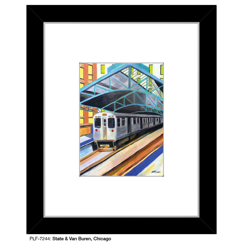 State & Van Buren, Chicago, Print (#7244) - Printed Canvas