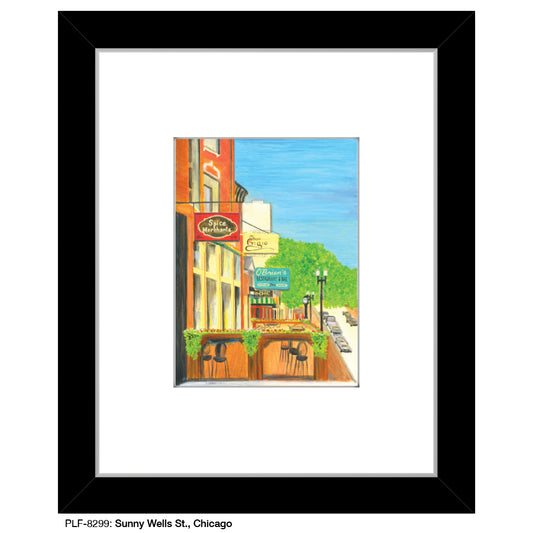 Sunny Wells St., Chicago, Print (#8299) - Printed Canvas