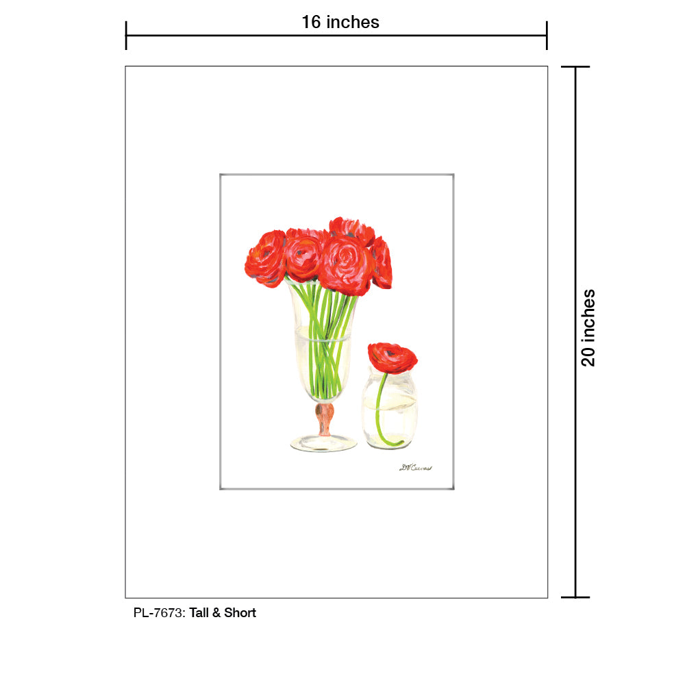 Tall & Short, Print (#7673A), Printe Matted, www.printedcanvas.com