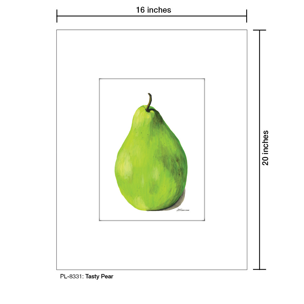 Tasty Pear, Print (#8331A), Printe Matted, www.printedcanvas.com
